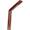 Ekena Millwork Stockport Steel Bracket, Hammered Copper 2"W x 12"D x 12"H BKTM02X12X12STHCO - alternate 1